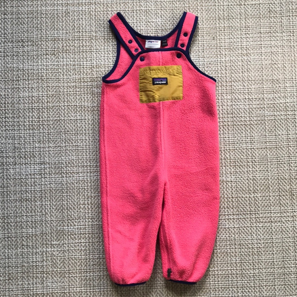 Patagonia Fleece Overalls (size 12-18m)